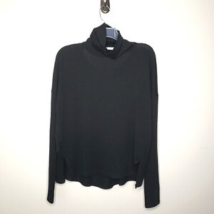 Rag & Bone New York Women’s XS Oversized Knit Sweater Black Scoop Keyhol…